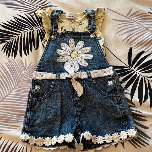 Little Lass overall & tank set